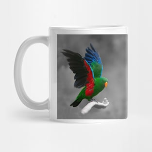 Beautiful brightly coloured Eclectus parrot Mug